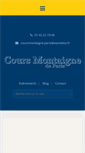 Mobile Screenshot of coursmontaignedeparis.com